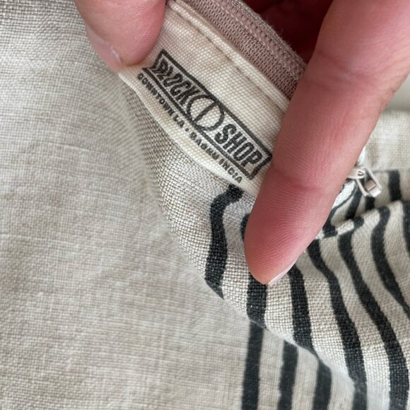 Blockshop Textiles accent pillow sham in Flax colorway - Picture 5 of 7